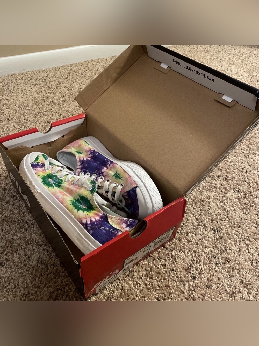 Fila Tarp 1911 CVO Tie Dye Womens Shoes Size 9.5 Medium